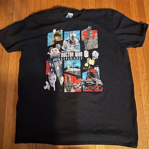 2009 Doctor Who Universe Black Graphic Tee, Size XL